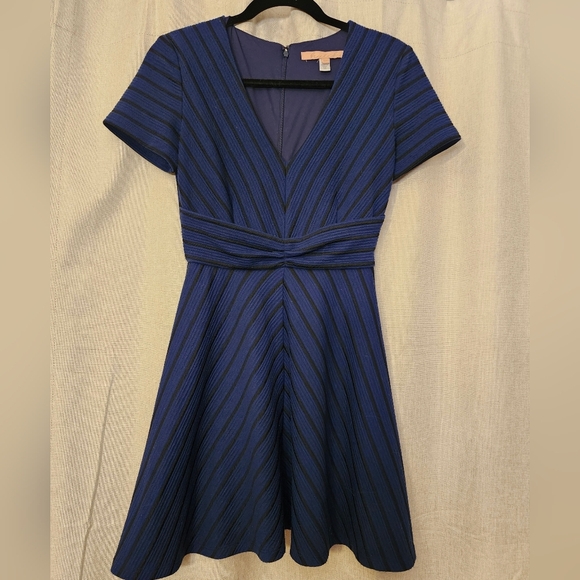 Anthropologie Dresses & Skirts - Anthropologie Hutch blue and black striped dress size XSP P2P 14.5